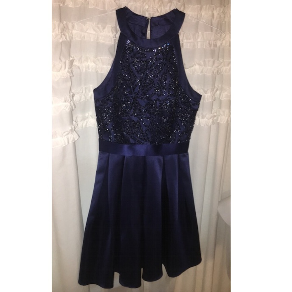 Navy Homecoming Dress (from promgirl)